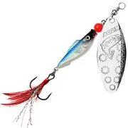 Блесна AQUA FISH LONG EXTRA-3, с оперением 20,0g, цвет 06 (голубая спинка, серебро) 129856