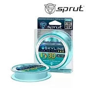 Леска зимняя SPRUT SKYLINE 3D FC Ice Tech PRO 30m (Cyan/0.105mm/2.35kg)