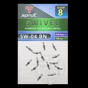 Вертлюг SPRUT SW-04 BN №8/18kg Diamond eye rolling swivel (уп.14шт)