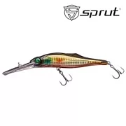 Воблер SPRUT Tara Troll 3D 120SP-SGBK 120mm 29gr загл.3.5-4.5m suspending