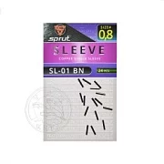 Трубки обжимные SPRUT SL-01 BN d.0.8 Copper single sleeve (уп.24шт)