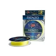 Шнур SPRUT RENZO Soft Premium Braided Line х 8 Fluo Yellow 140m 0.14mm 12.2kg