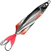Блесна колебалка AQUA ГЛЮК 40,0mm, вес - 7,0g цвет 01 (серебро, черный металлик) 106728