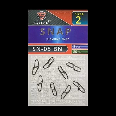 Карабин SPRUT SN-05 BN №2/20kg Diamond snap (уп.8шт)