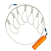 КУКАН метал.(трос) с поплавком 5-ти карабиновый