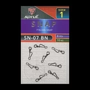 Карабин SPRUT SN-07 BN №1/10kg Italian snap (уп.8шт)