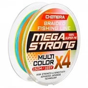 Шнур плетеный CHIMERA MEGASTRONG Multicolor X4 0.12mm 150m