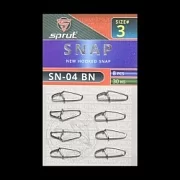 Карабин SPRUT SN-04 BN №3/30kg New hooked snap (уп.8шт)