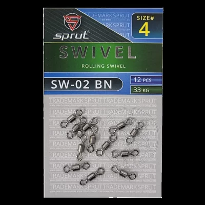 Вертлюг SPRUT SW-02 BN №4/33kg Rolling swivel (уп.12шт)