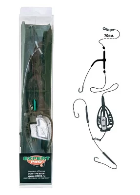 "Убийца карпа" с отводом 50гр. снасть карп.монтаж