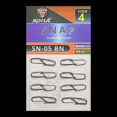 Карабин SPRUT SN-05 BN №4/43kg Diamond snap (уп.8шт)