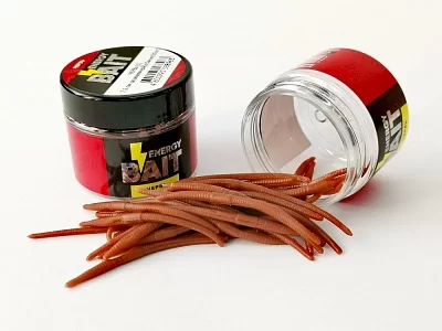 Искусств. насадка "ENERGY BAIT" ЧЕРВЬ (L) 7,6см, цв. земляной, ароматизир. (30шт)