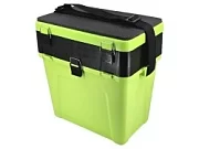 ЯЩИК ЗИМНИЙ,  салатовый "ТРИ КИТА" (4+4 отделения для приманок) (380*360*240)