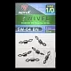 Вертлюг SPRUT SW-04 BN №1/0/55kg Diamond eye rolling swivel (уп.6шт)