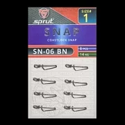 Карабин SPRUT SN-06 BN №1/14kg Coastlock snap (уп.8шт)