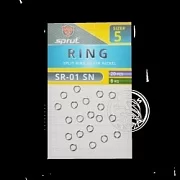 Кольцо заводное SPRUT SR-01 SN №5/8kg Split ring silver nickel (уп.20шт)