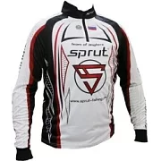 Футболка SPRUT Team of Anglers (красный, с длинным рукавом/White/Black/Red) р.  М