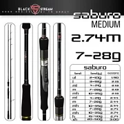 Спиннинг Sprut SABURO 274M 7-28g 8-16lb SS902MFS