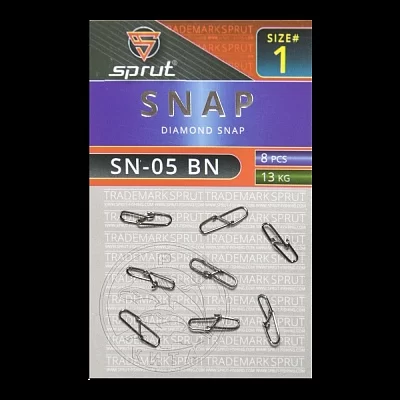 Карабин SPRUT SN-05 BN №1/13kg Diamond snap (уп.8шт)