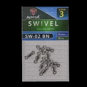 Вертлюг SPRUT SW-02 BN №3/38kg Rolling swivel (уп.10шт)