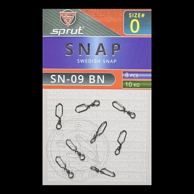 Карабин SPRUT SN-09 BN №0/10kg Swedish snap (уп.8шт)