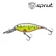 Воблер SPRUT Buri Shad 3D 70F-YT-3D 70mm 11gr загл. 2.0-3.0m floating