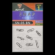 Карабин SPRUT SN-05 BN №1/13kg Diamond snap (уп.8шт)