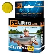 Плет. шнур PE ULTRA ELITE M-8 Yellow 0.12mm 150m (желтый)