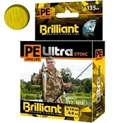 Плет. шнур PE ULTRA BRILLIANT STOIC Ultra 0.14mm 135m Yellow Желтый