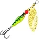 Блесна AQUA FISH LONG EXTRA-2, вес-12,0g, лепесток №2 (золото), цвет тела 62 (флуор. окунь, золото) 124176