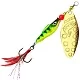 Блесна AQUA FISH LONG EXTRA-3, с оперением 20,0g, цвет 62 (флуор. окунь, золото) 129857