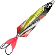 Блесна колебалка AQUA ГЛЮК 40,0mm, вес - 7,0g цвет 04 (серебро, желтый и красный металлик) 106731