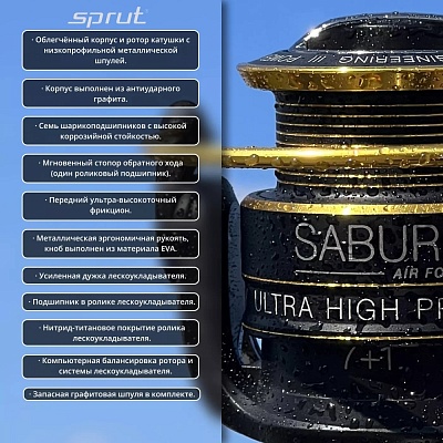 Катушка Sprut Saburo SS4000F (7+1 Ball Bearing)